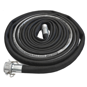 Industrial Supply 2" X 100' Red Water Discharge Hose – No Fittings – For Trash Pumps