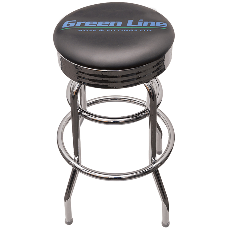 Stool-g Green Line polished chrome swivel shop stool Green Line