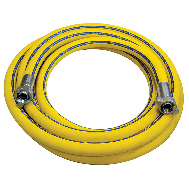 Green Line Rock Drill Hose Assembly C/W crimped Female Group Joint